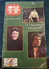 Tele Guia Regional TV Guide Mexico Feb 1980 Incredible Hulk Lou Ferrigno Bixby comprar usado  Enviando para Brazil