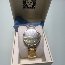Relógio feminino AK/2786BKGB mostrador preto e dourado pulseira comprar usado  Enviando para Brazil