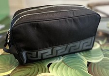 Versace Preto Grego Chave Higiene Cosmética Maquiagem Higiene Kit Dopp Bolsa de Viagem comprar usado Versace Preto Grego Chave Higiene Cosmética Maquiagem Higiene Kit Dopp Bolsa de Viagem comprar usado  Enviando para Brazil