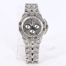 Relógio masculino Bulova 96C134 otava mostrador tom prata aço inoxidável (FPP004496) comprar usado  Enviando para Brazil