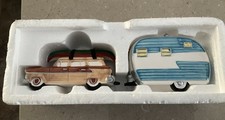Dept 56 Snow Village ON THE ROAD AGAIN 54891 Station Wagon Trailer Camper 1996 comprar usado  Enviando para Brazil