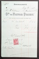 1910 victor drury for sale  HASTINGS