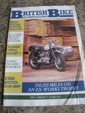 Motorcycle international may for sale  BRISTOL