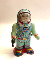 C.1960s Shudo Astronauta Caminhante Mecânico com Arma Apollo NASA Space Tin Windup, usado comprar usado  Enviando para Brazil