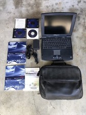 Computador portátil vintage COMPAQ PRESARIO 1245 com bolsa livros restauração discos funcionando, usado comprar usado  Enviando para Brazil