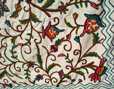Cotton hand embroidered for sale  BECKENHAM