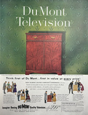 1953 Du Mont Television Quality Custom Somerset 21 polegadas tubo impressão vintage anúncio, usado comprar usado  Enviando para Brazil