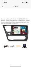 Usado, Rádio de carro Android, Double Din 9" estéreo para 2013-2017 Honda Civic com câmera traseira comprar usado  Enviando para Brazil