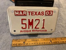 Texas embossed motorcycle for sale  Columbus