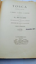 Tosca puccini riduzione usato  Verona
