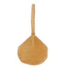 Bolsa de mão feminina de metal para noite bolsa de mão moda strass (ouro) comprar usado  Enviando para Brazil