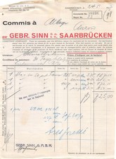 Facture 1927 gebr d'occasion  France