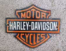 Usado, Placa de exibição de parede barra de porcelana vintage Harley Davidson motocicletas 6" x 5" comprar usado  Enviando para Brazil