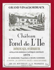 Etiquette label bordeaux d'occasion  Albertville