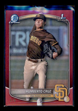 2025 Bowman Chrome Humberto Cruz BCP-96 Vermelho 3/5 San Diego Padres comprar usado  Enviando para Brazil