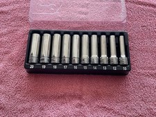 Conjunto de soquete métrico profundo Snap On 1/2 unidade 310TSM 6 pontos, usado comprar usado  Enviando para Brazil