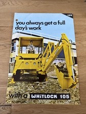 Whitlock 105 excavator for sale  SPALDING