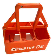 Gatorade G Series 02 Caddy Squeeze porta-garrafas 6 estojo de transporte bebida esportiva laranja, usado comprar usado  Enviando para Brazil