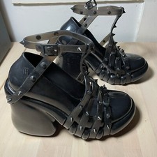 Melissa Jean Paul Gaultier JPG Punk Love salto pontiagudo robusto preto UE 41 EUA 9,5 comprar usado  Enviando para Brazil