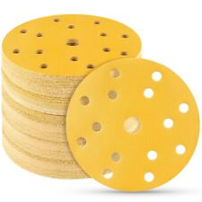 Discos de lixa 150mm DA lixa abrasiva gancho almofadas de laço 15 furos 6" grãos mistos comprar usado  Enviando para Brazil