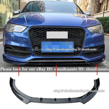Divisor frontal spoiler lábio queixo ABS fibra de carbono aparência para 2014-2019 Audi A3 S3, usado comprar usado  Enviando para Brazil
