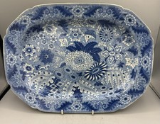 Antique pearlware blue for sale  KINROSS