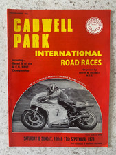 Programa internacional de corridas de estrada Cadwell Park sábado/dom 16/17 de setembro de 1978 comprar usado  Enviando para Brazil