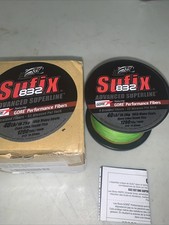 Linha de pesca sufixo 660-340L, 832 trança 40 lb cal neon 1200 jardas comprar usado  Enviando para Brazil