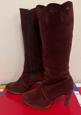 Suede chestnut brown for sale  LONDON