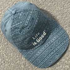 Boné ajustável bordado azul Life is Good Hat masculino OS comprar usado  Enviando para Brazil