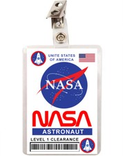 Distintivo de identificação de astronauta da NASA nível 1 fantasia cosplay etiqueta com nome Halloween comprar usado  Enviando para Brazil