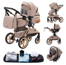 Passeggino beige trio usato  Santo Stefano d'Aveto