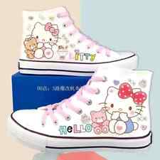 Zapatos escolares Sanrio Hello Kitty zapatillas altas de lona para mujer segunda mano  Embacar hacia Argentina