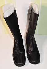 Schwarze stiefel echtleder gebraucht kaufen  Grünhufe,-Lüdershagen