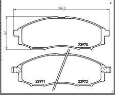 Mintex Disc Brake Pad Set - MDB2180 - Fits Nissan Frontier, Xterra 01-04 comprar usado  Enviando para Brazil