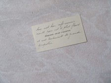 Carte autographe mme d'occasion  Paris XI