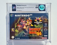 Donkey Kong 64 - Nintendo N64 PAL WATA 8.5 classificado na caixa novo VGA UKG CGC RGS Pixel, usado comprar usado  Enviando para Brazil