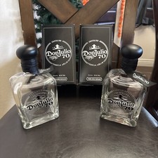 Dois Don Julio 70 1942 Tequila Cristalino Anejo Fita México Garrafa Vazia + Caixa comprar usado  Enviando para Brazil
