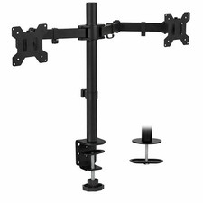 Mount-It! Full Motion Dual Monitor Desk Mount, Fits 19"-32" Inch Monitors for sale  Poway