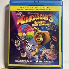 Madagascar 3: Europes Most Wanted (Blu-ray, 3D Blu-Ray & DVD, 2012), usado comprar usado  Enviando para Brazil
