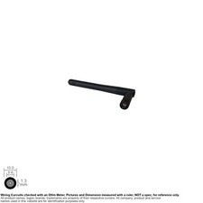 Antena SMA RP WiFi Omni Direcional 108mm 2dBi 2.4GHz SKU# 180950 comprar usado  Enviando para Brazil