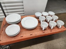 12 square white dinner plates for sale  Harwood Heights