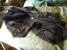 Strickmantel neuw braun gebraucht kaufen  Hügelsheim
