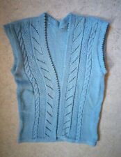 Strickweste handgestrickt blau gebraucht kaufen  Ebstorf