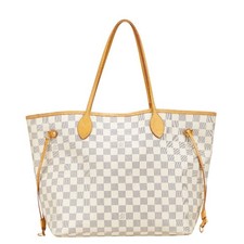 Bolsa tote Louis Vuitton Damier Azur Neverfull Mm um ombro N51107 marfim branco comprar usado  Enviando para Brazil