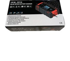 Carregador de bateria de carro CE 12V 8 ampères - 24V 4 ampères carregador de bateria automotivo (novo) comprar usado  Enviando para Brazil