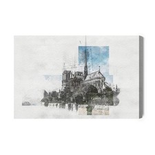 Obraz na płótnie Architektura Szkic katedry  Premium Canvas na sprzedaż  PL