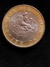 Moneta repubblica san usato  Italia