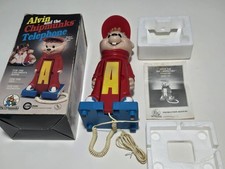 Teléfono fijo Alvin & The Chipmunks 1984 de colección dibujos animados embalaje original ¡RARO! segunda mano  Embacar hacia Mexico