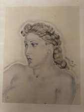 Foujita estampe papier d'occasion  Paris VI